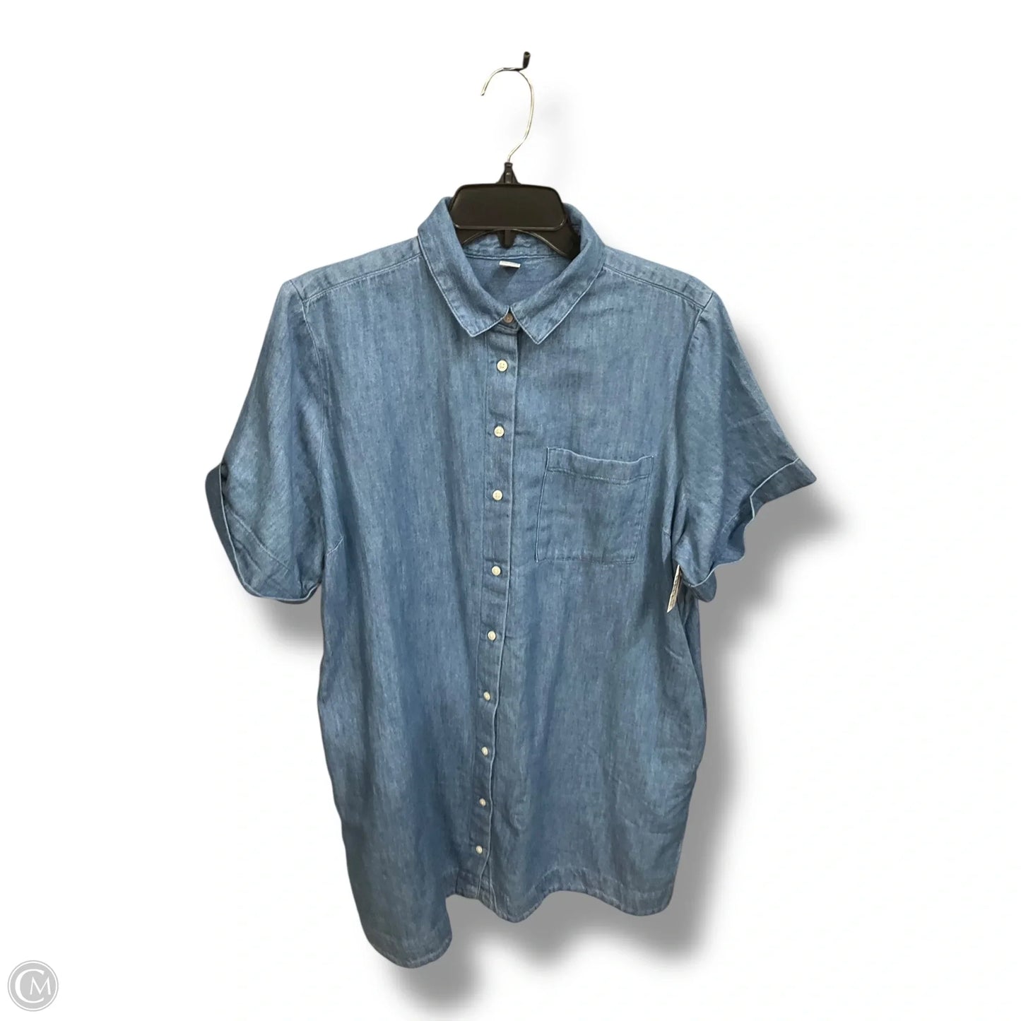 Dress Casual Short By Old Navy In Blue Denim, Size: Xl