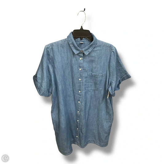 Dress Casual Short By Old Navy In Blue Denim, Size: Xl