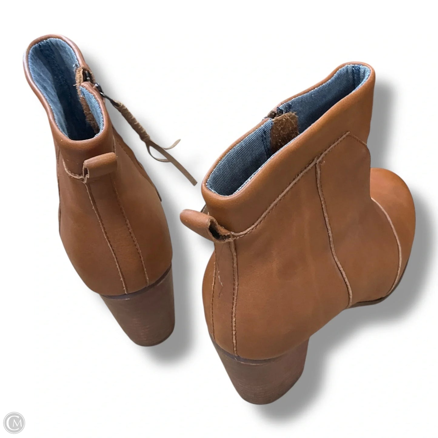 Boots Ankle Heels By Toms In Brown, Size: 8