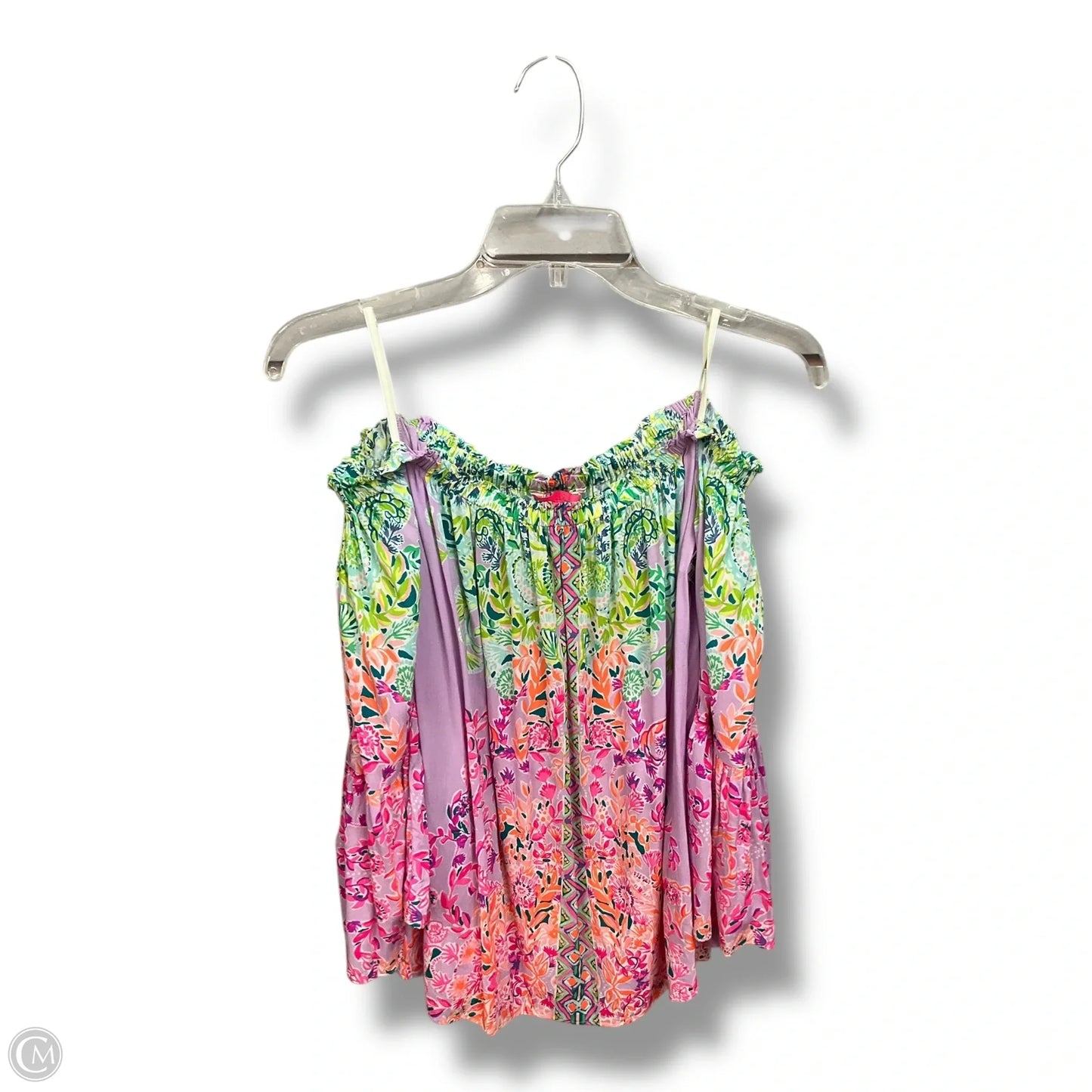 Top Long Sleeve Designer By Lilly Pulitzer In Floral Print, Size: M