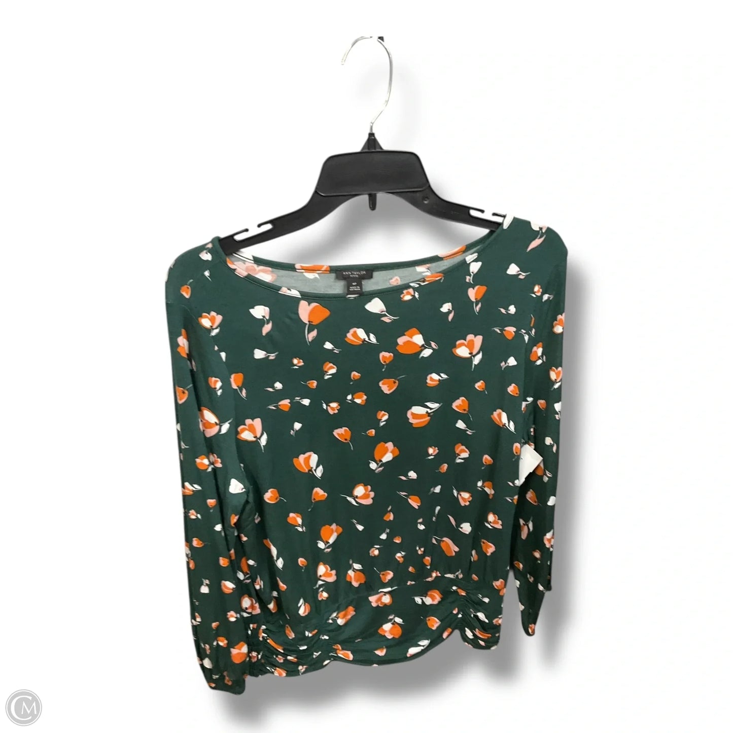 Top Long Sleeve By Ann Taylor In Floral Print, Size: Mp