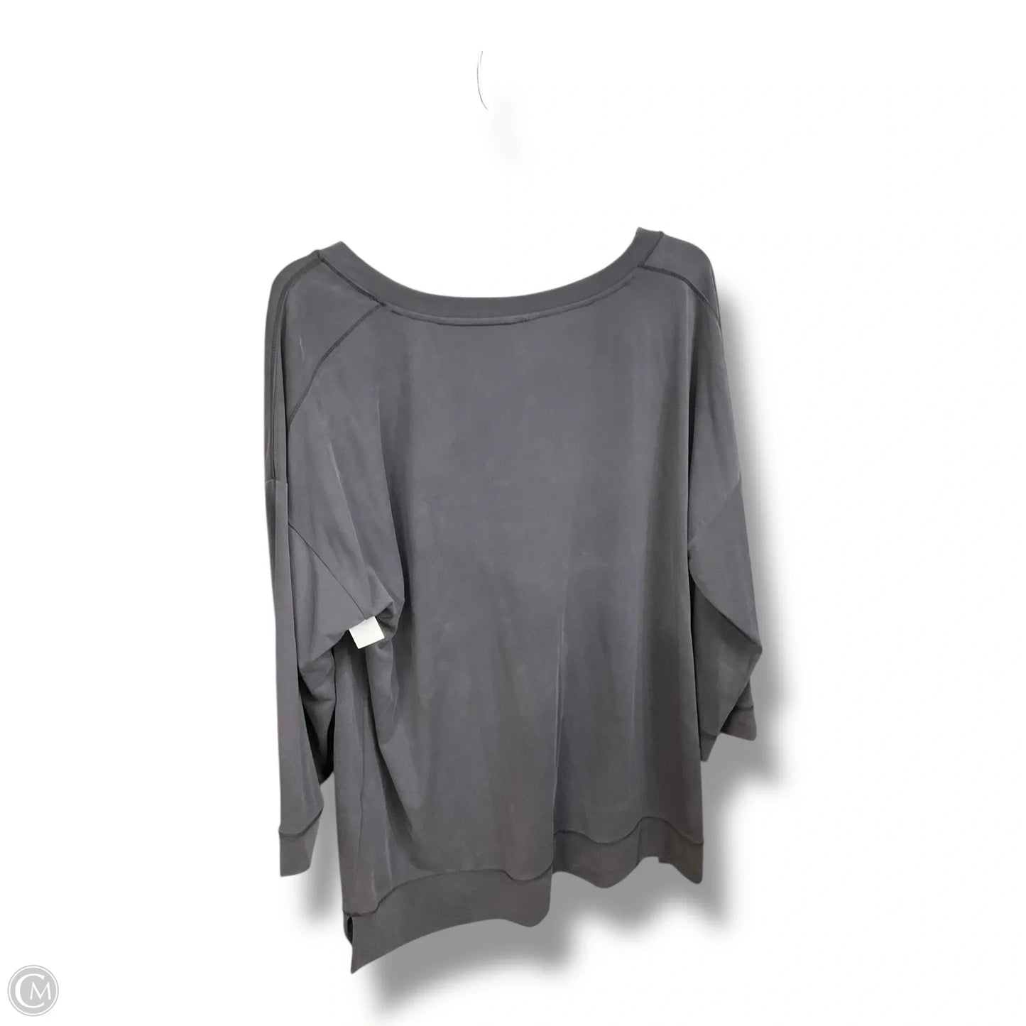 Top Long Sleeve By Chicos In Grey, Size: Xl