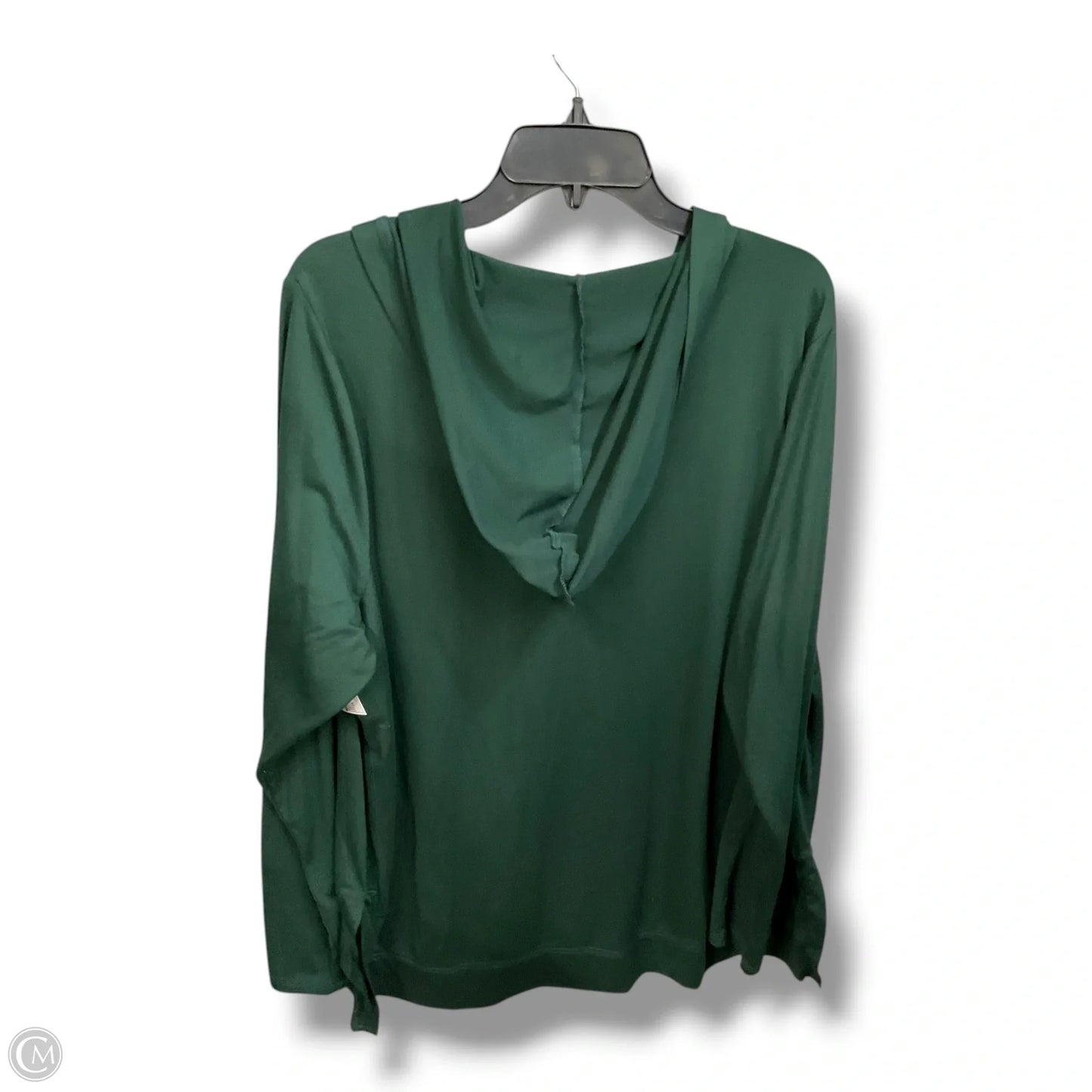 Athletic Top Long Sleeve Hoodie By Livi Active In Green, Size: 2x