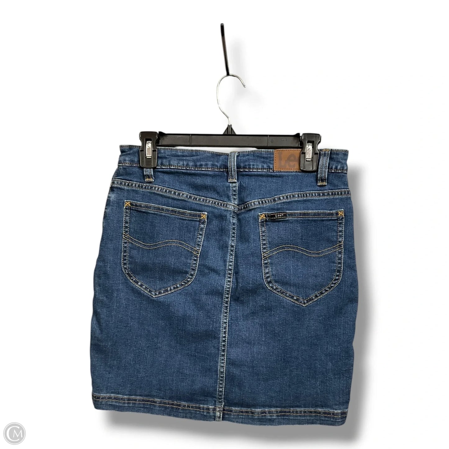 Skirt Mini & Short By Lee In Blue Denim, Size: 8