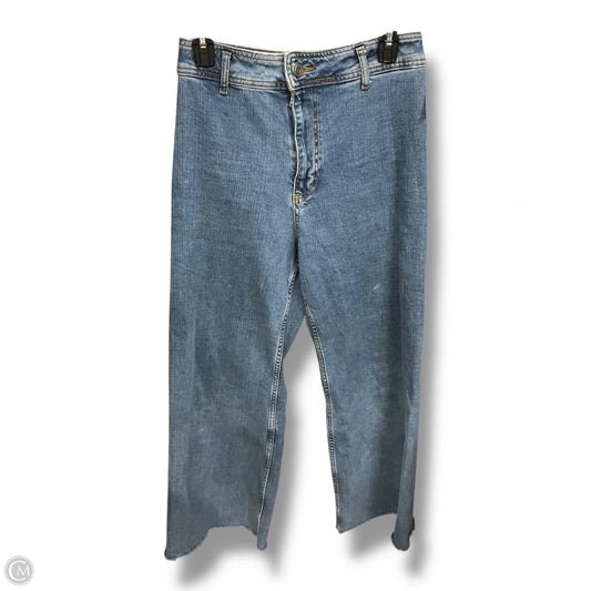Jeans Wide Leg By Zara In Blue, Size: 6