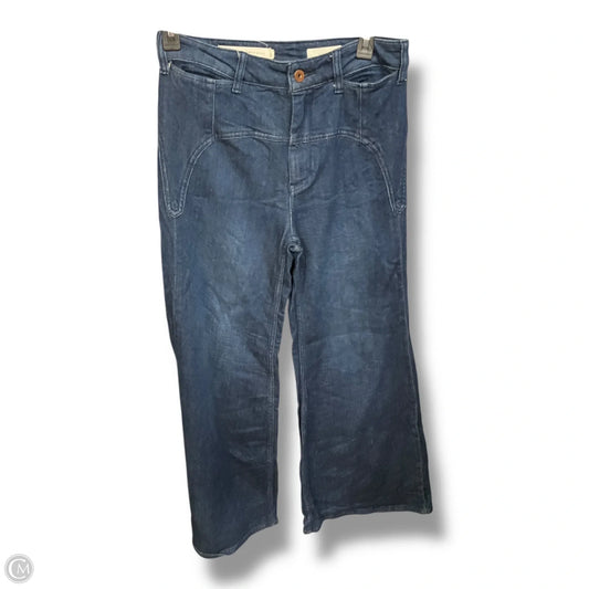 Jeans Flared By Pilcro In Blue Denim, Size: 4
