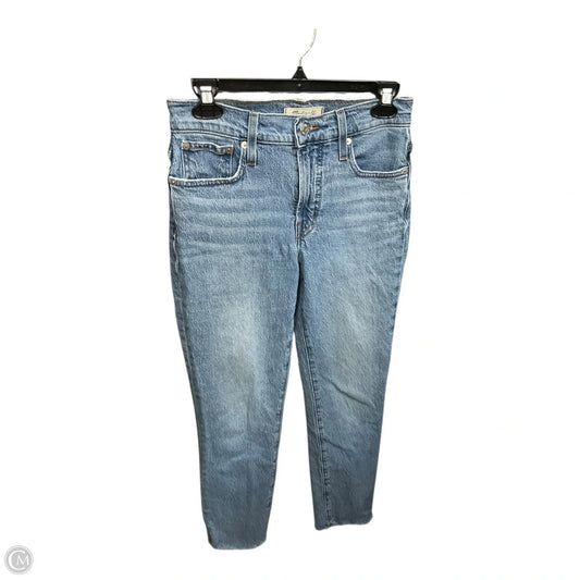 Jeans Straight By Madewell In Blue Denim, Size: 2
