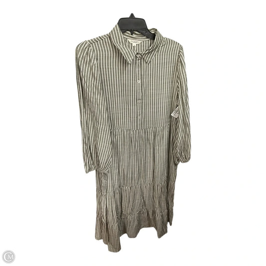 Dress Casual Maxi By Max Studio In Striped Pattern, Size: Xl