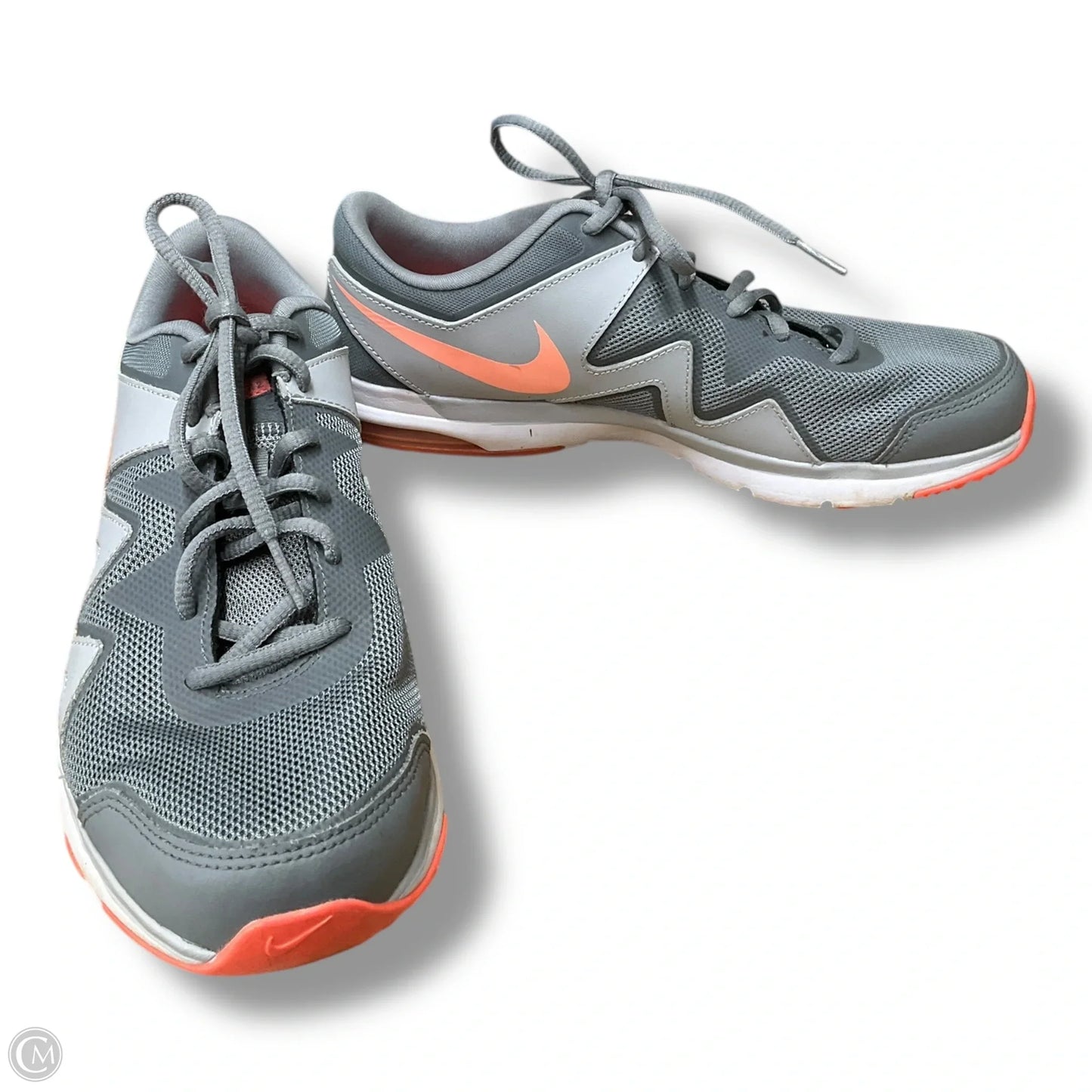 Shoes Athletic By Nike In Grey & Pink, Size: 9