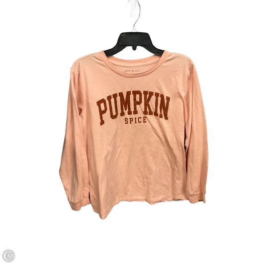 Top Long Sleeve By State Of Mine In Orange, Size: L