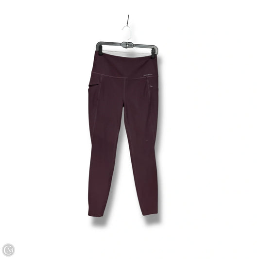 Athletic Leggings By Eddie Bauer In Purple, Size: M
