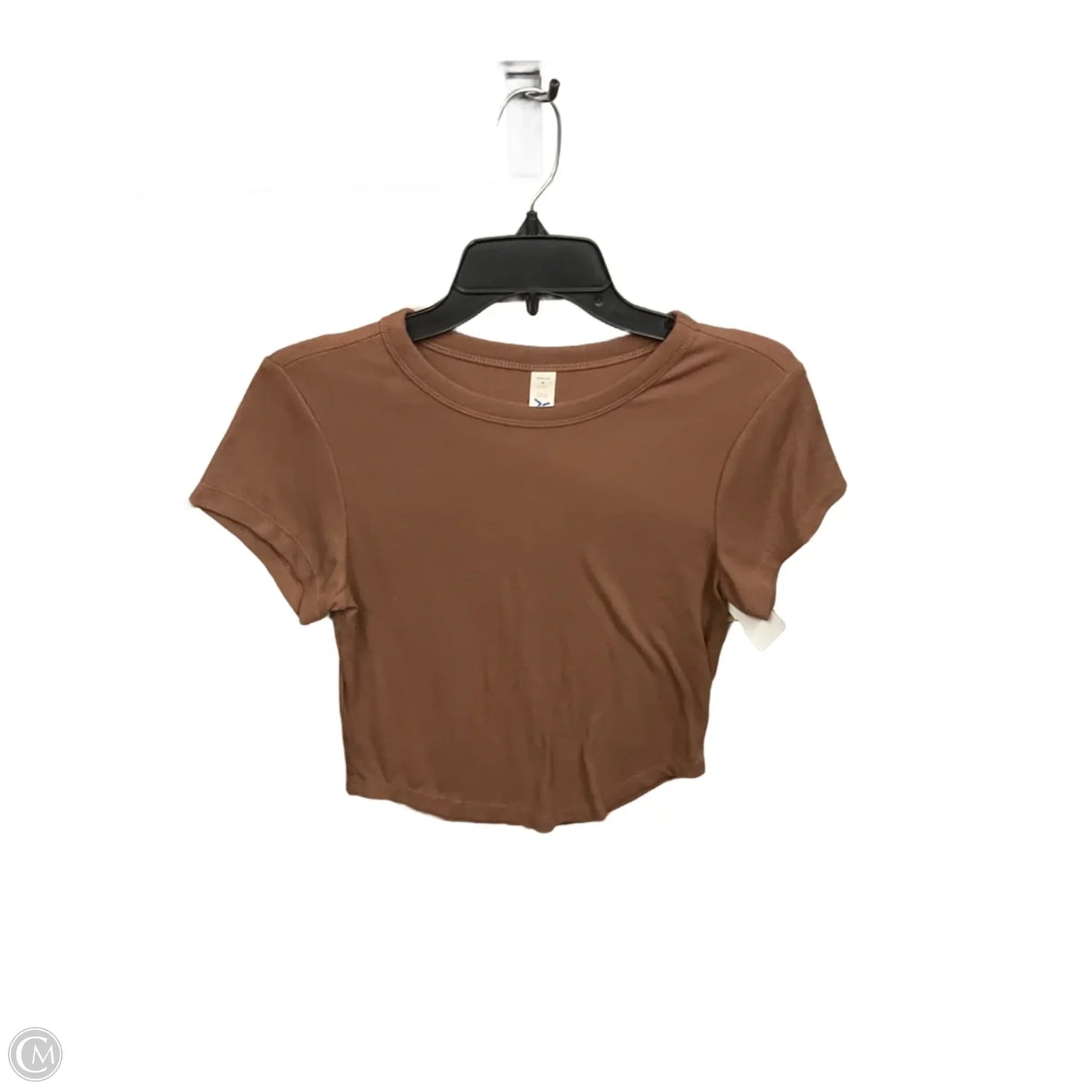 Athletic Top Short Sleeve By Old Navy In Brown, Size: M