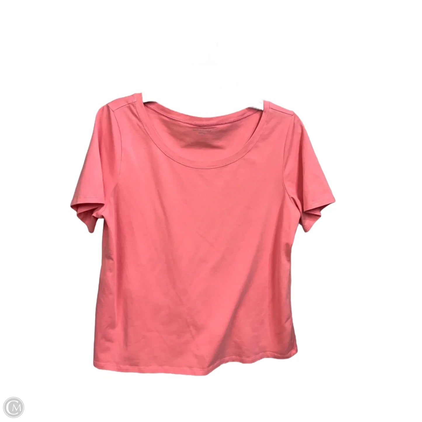 Top Short Sleeve Basic By Eileen Fisher In Pink, Size: Xl
