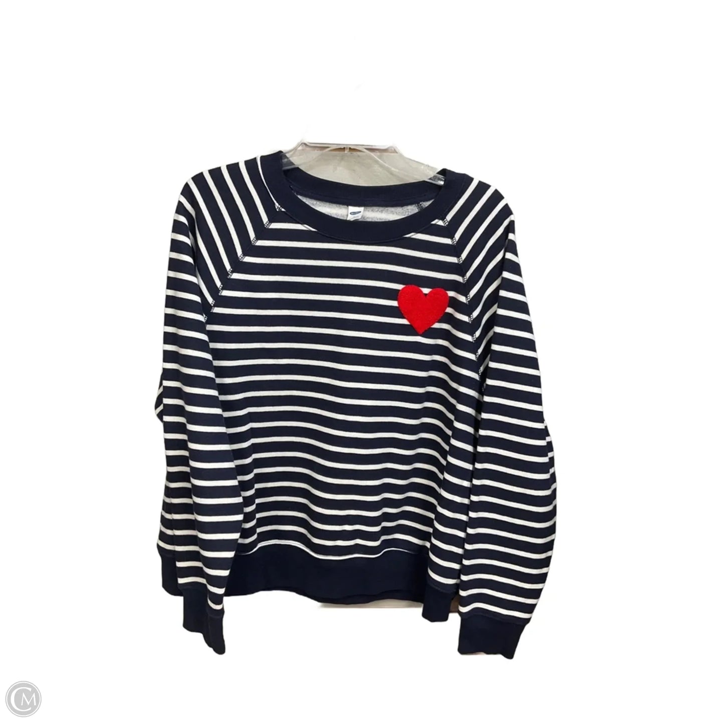 Top Long Sleeve By Old Navy In Striped Pattern, Size: L