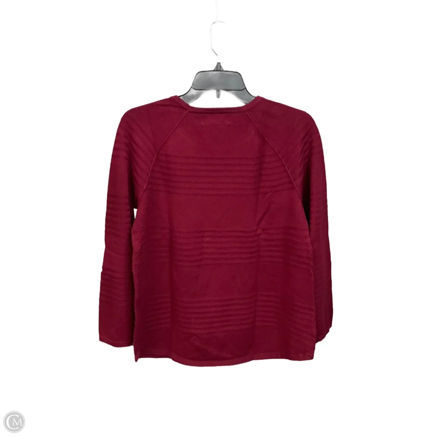Top Long Sleeve By Karen Scott In Maroon, Size: Mp