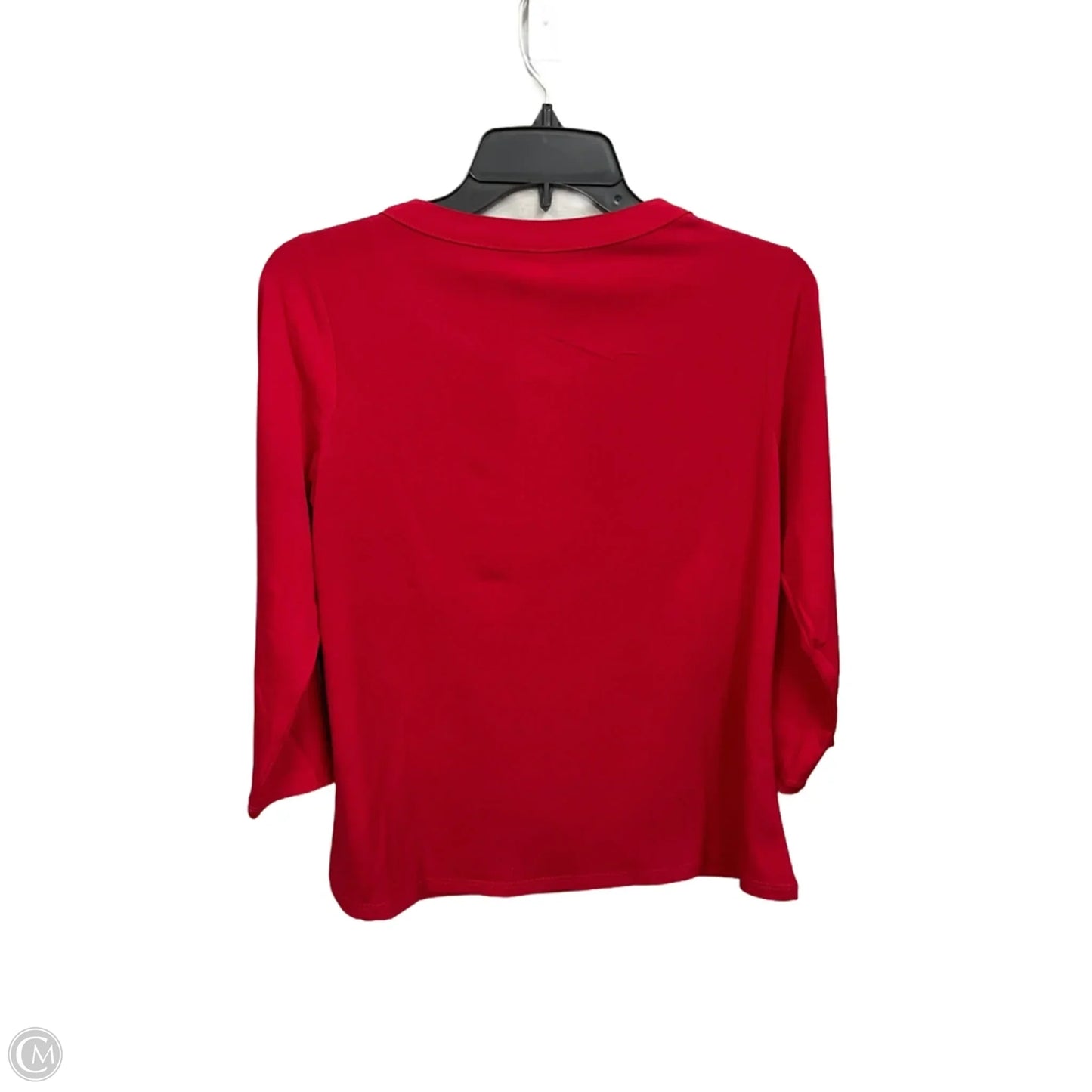 Top 3/4 Sleeve By Clothes Mentor In Red, Size: Mp