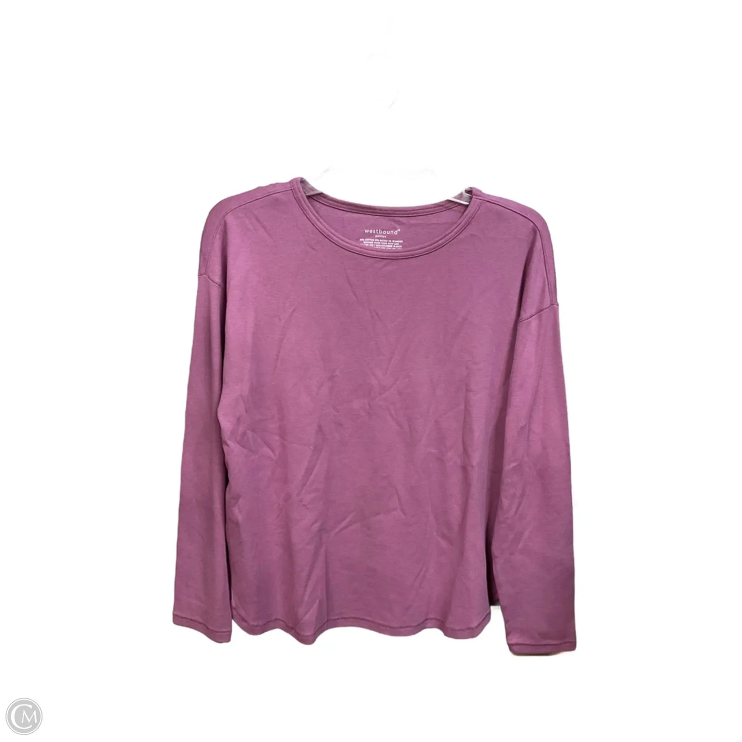 Top Long Sleeve Basic By West Bound In Purple, Size: Mp