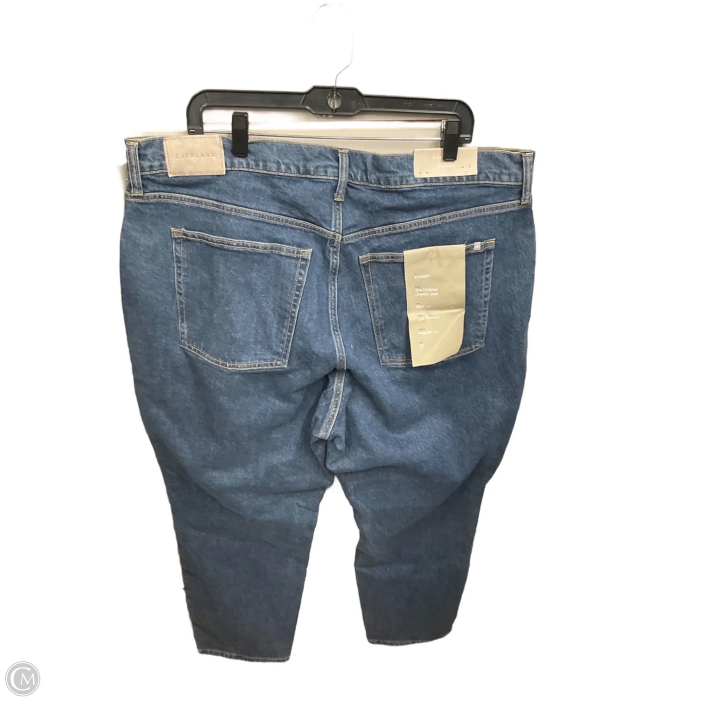 Jeans Straight By Everlane In Blue Denim, Size: 18