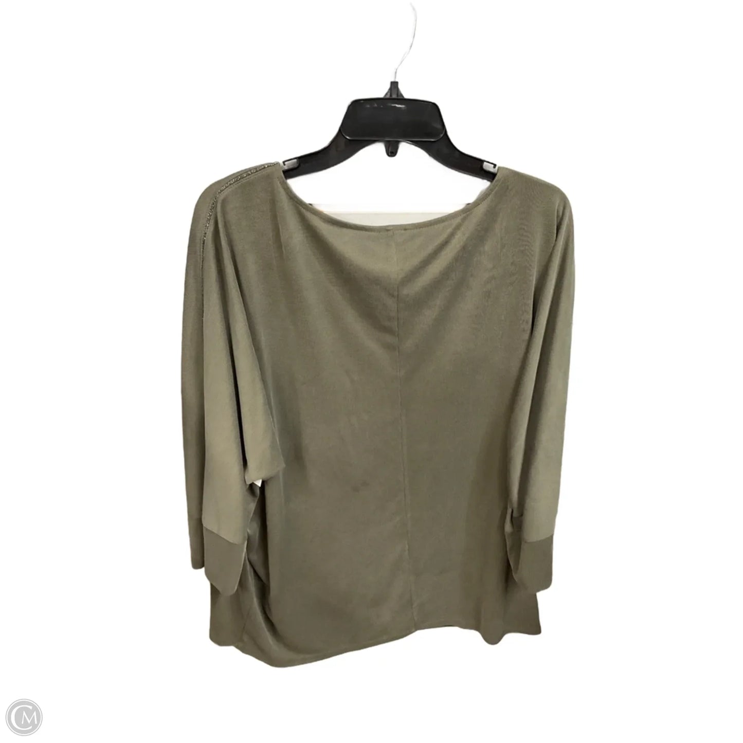 Top Long Sleeve Basic By Chicos In Green, Size: Xxl
