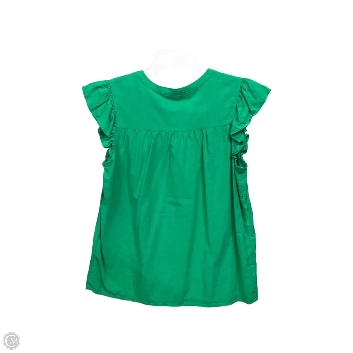 Top Sleeveless By Loft In Green, Size: S