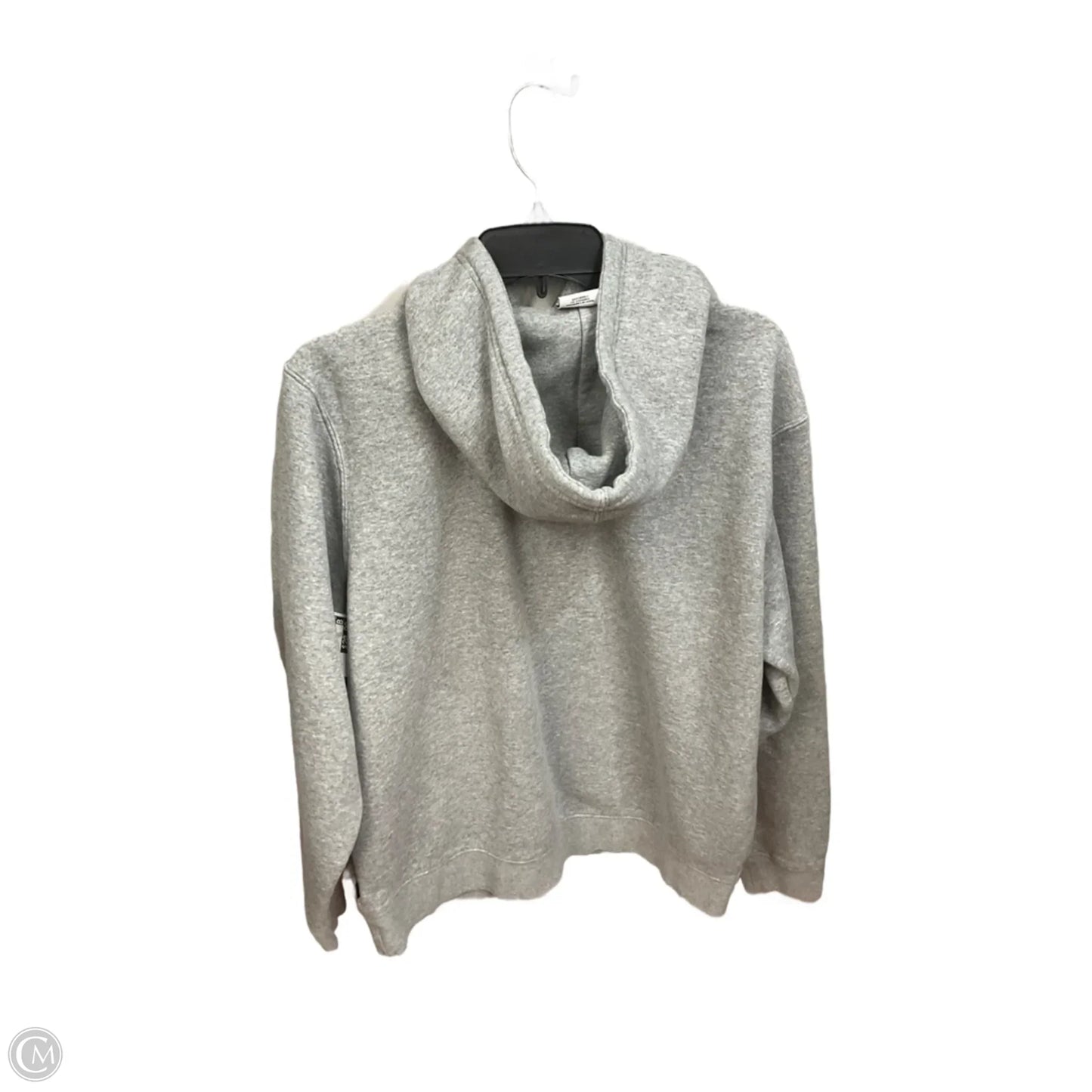 Sweatshirt Hoodie By Nike Apparel In Grey, Size: M