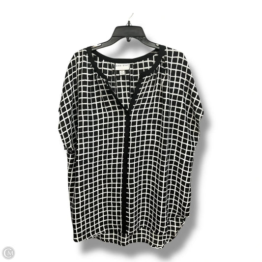 Blouse Sleeveless By Ava & Viv In Plaid Pattern, Size: 2x