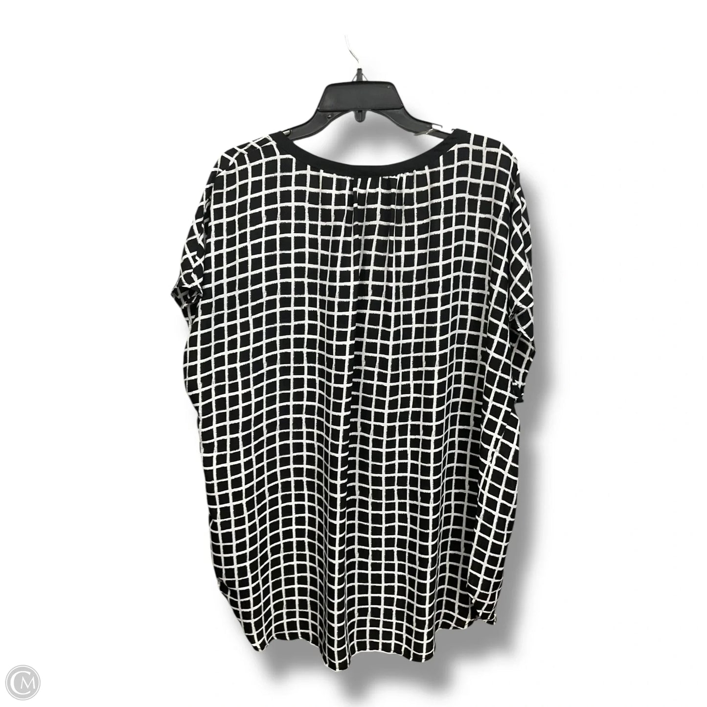 Blouse Sleeveless By Ava & Viv In Plaid Pattern, Size: 2x