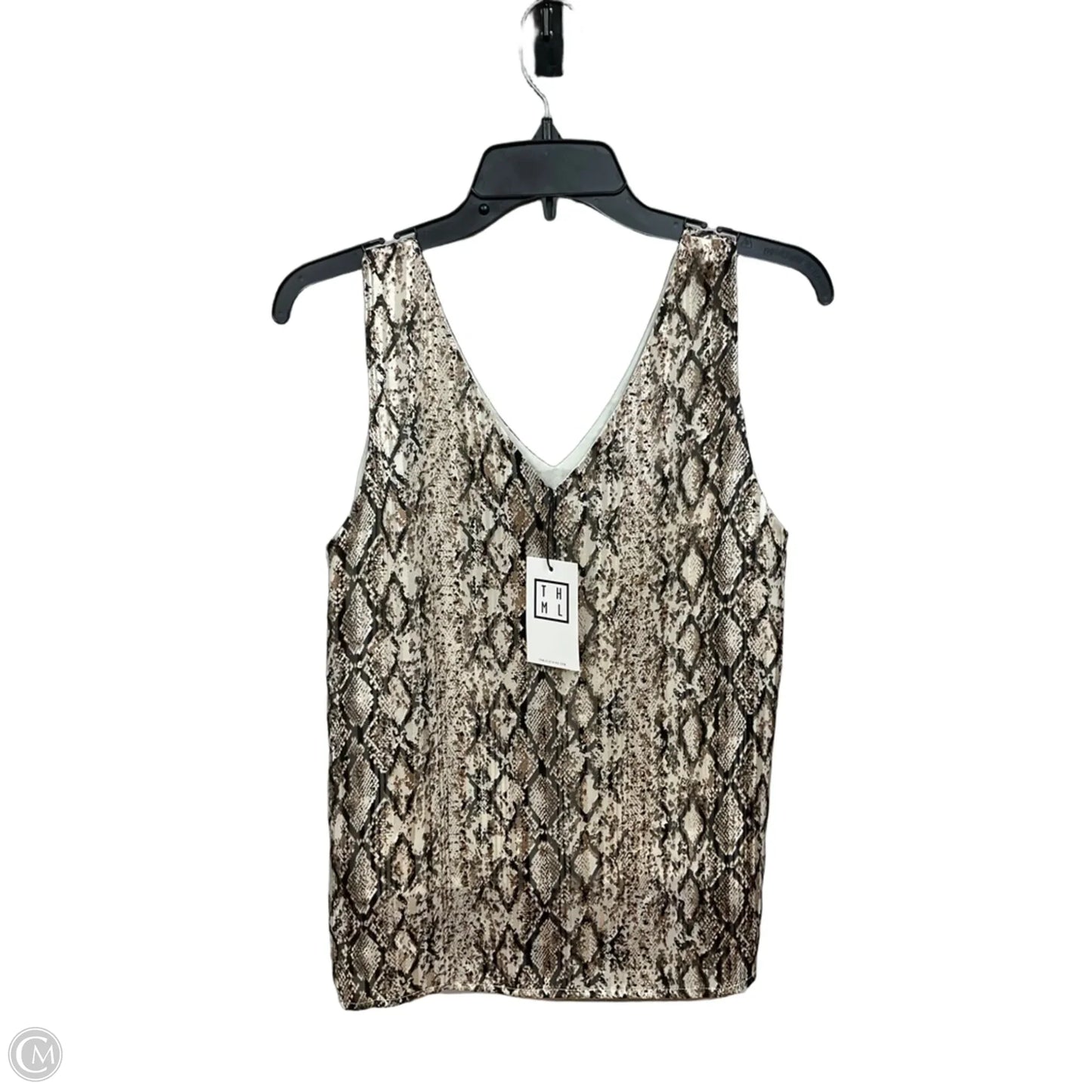 Top Sleeveless By Thml In Animal Print, Size: S
