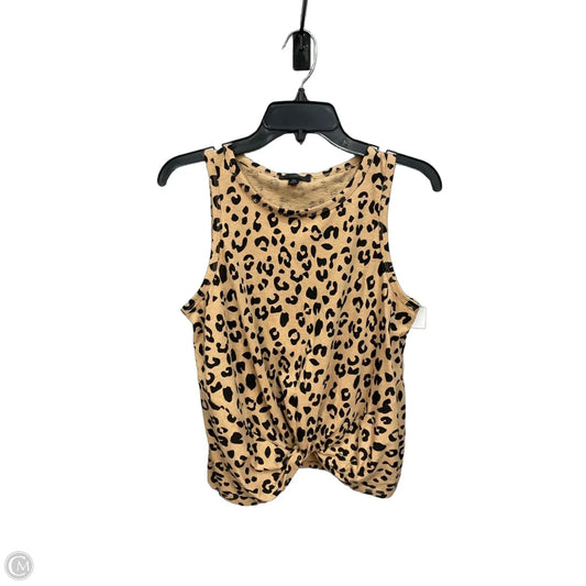 Top Sleeveless By J. Crew In Animal Print, Size: Xs