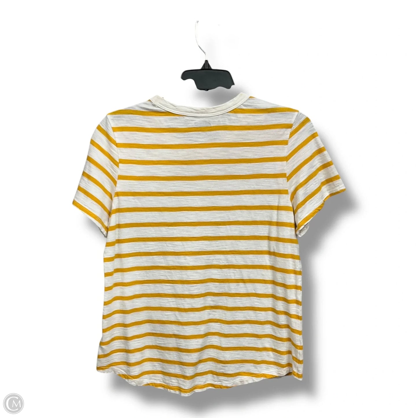 Top Short Sleeve Basic By Old Navy In Striped Pattern, Size: M
