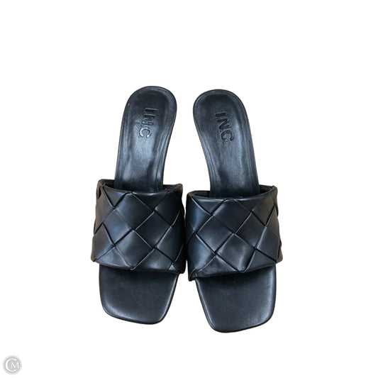 Sandals Heels Stiletto By Inc In Black, Size: 8