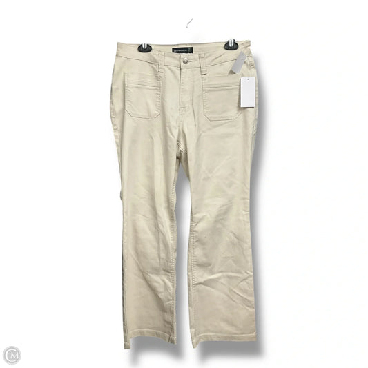 Jeans Straight By 89th And Madison In Cream Denim, Size: 8