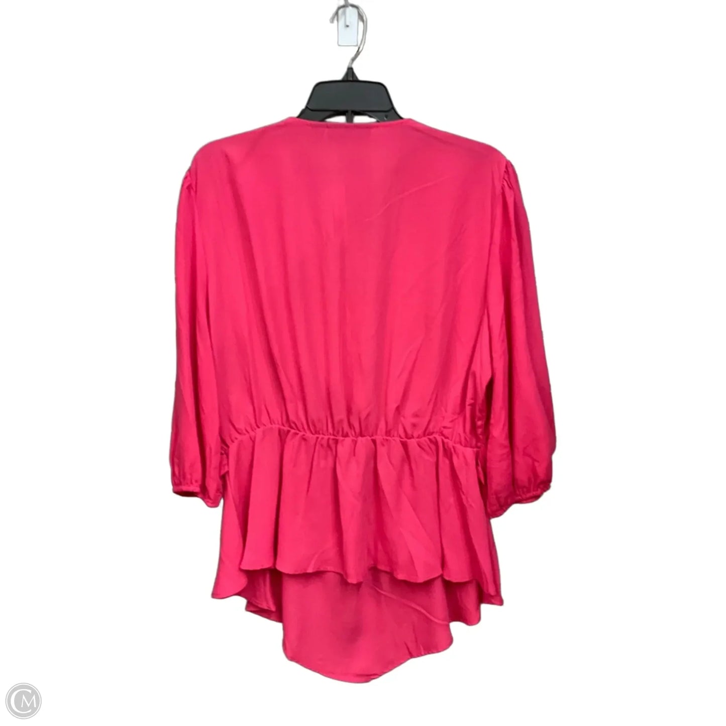 Blouse Long Sleeve By New York Jean Company In Pink, Size: Xxl