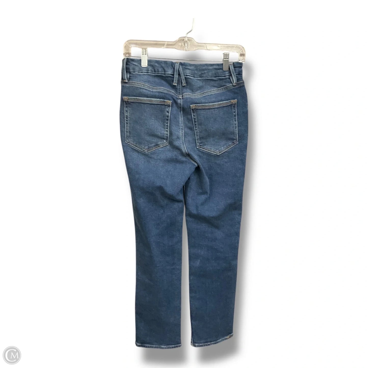 Jeans Straight By Good American In Blue Denim, Size: 4