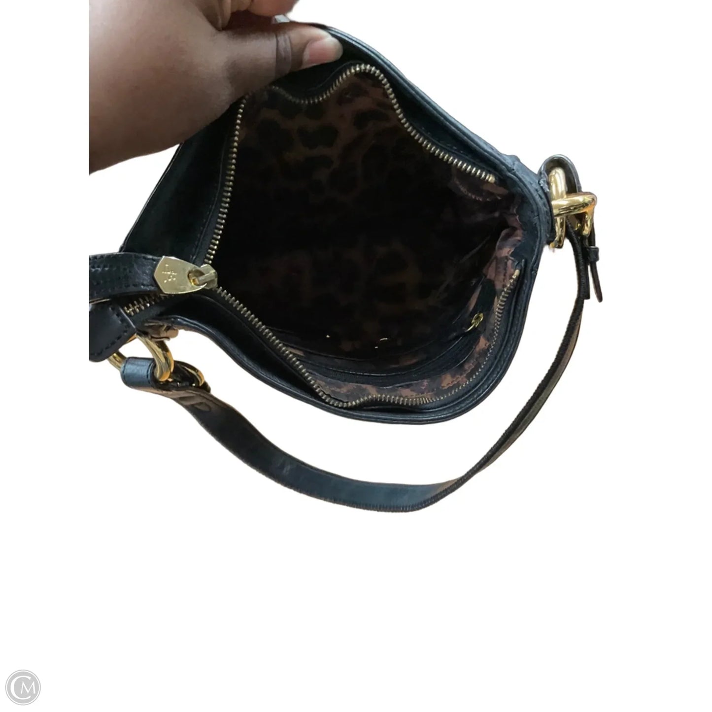 Handbag Leather By B. Makowsky, Size: Medium