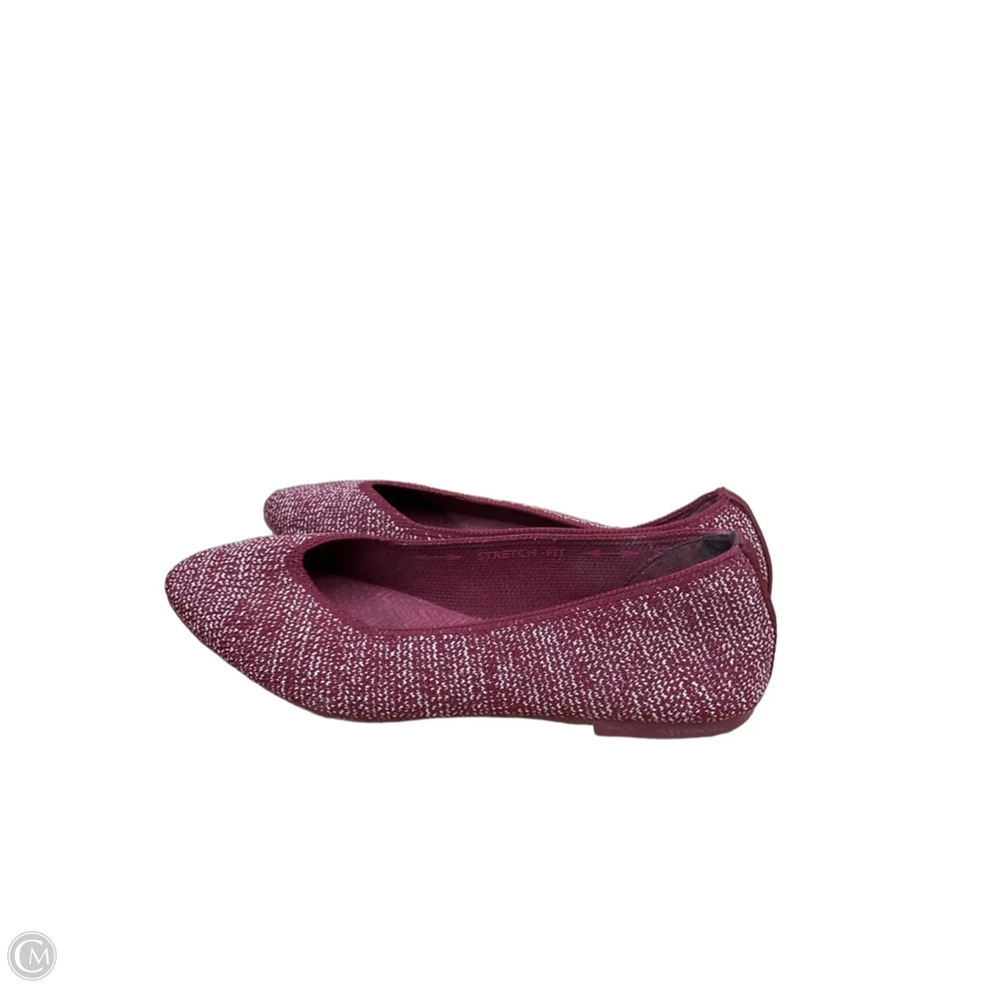 Shoes Flats By Skechers In Maroon, Size: 6.5