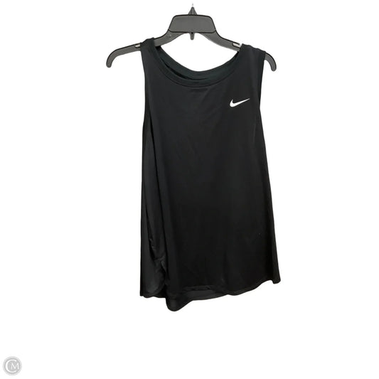 Athletic Tank Top By Nike Apparel In Black, Size: 1x