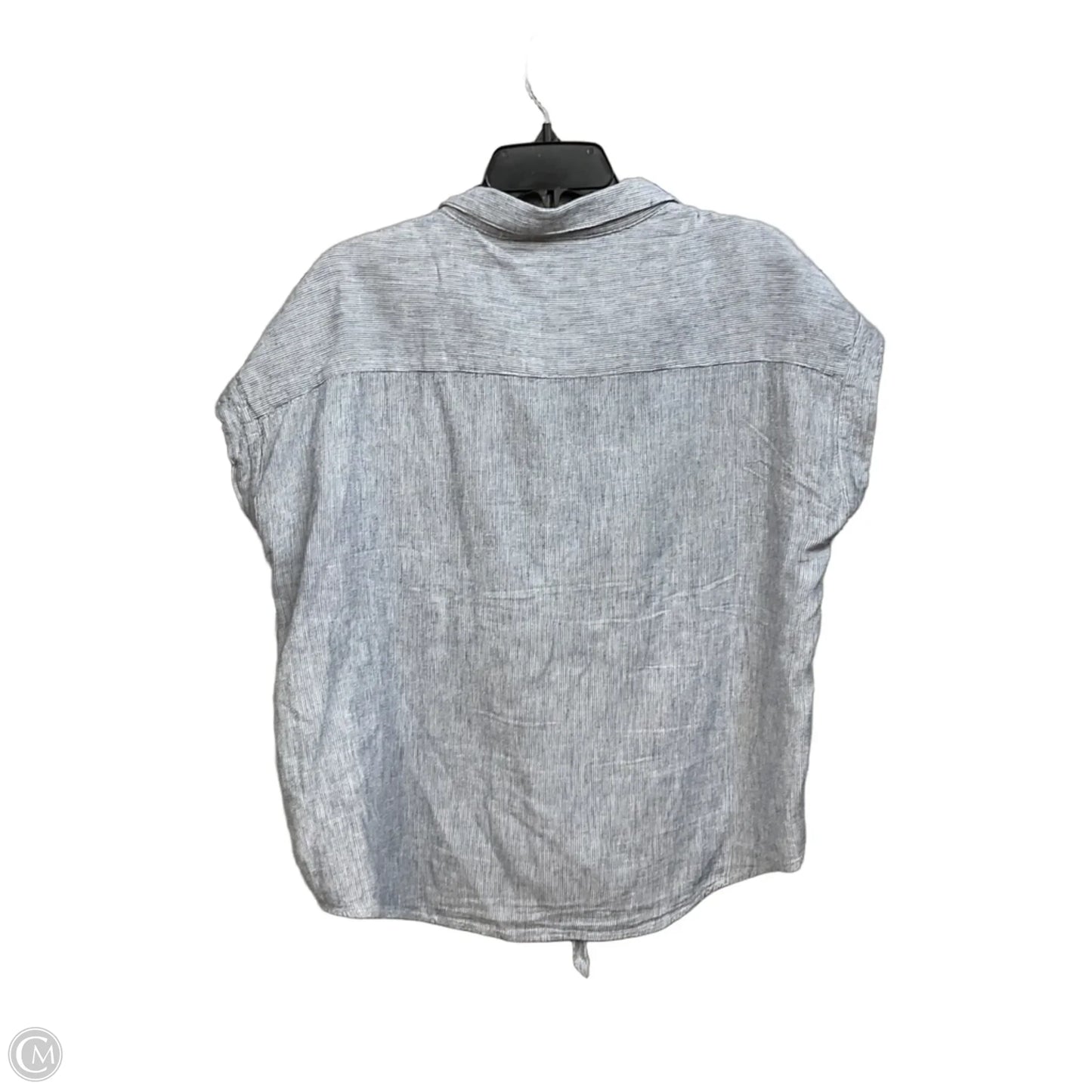 Top Short Sleeve By Weatherproof In Striped Pattern, Size: L