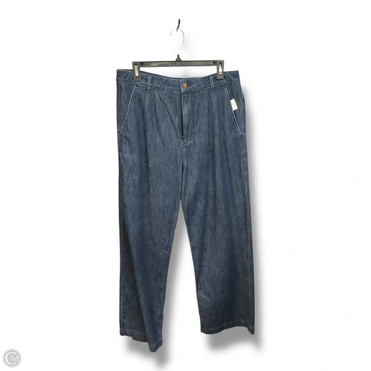 Jeans Wide Leg By J. Crew In Blue Denim, Size: 10