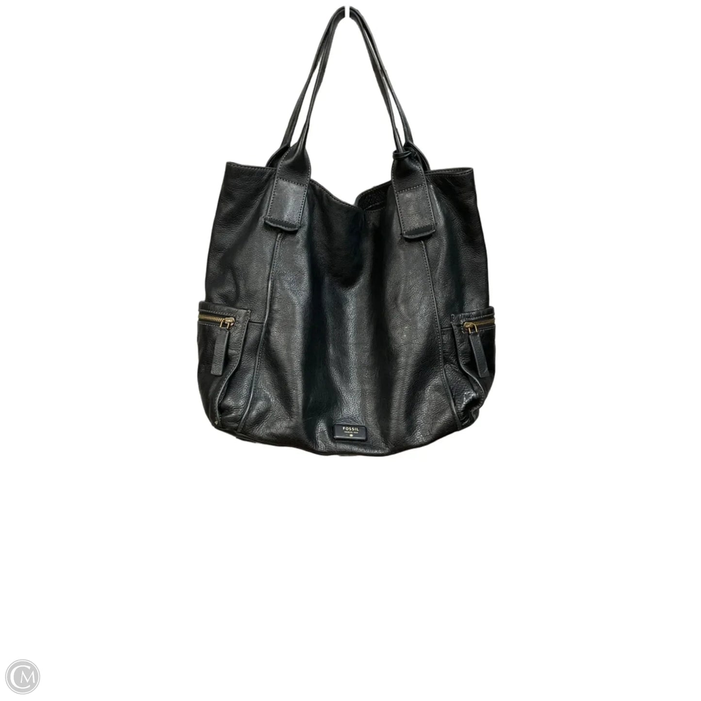 Handbag Leather By Fossil, Size: Large