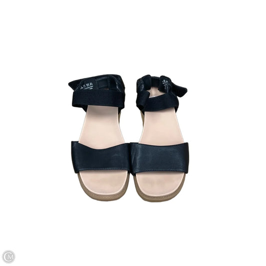 Sandals Flats By Dr Scholls In Black & Tan, Size: 9.5