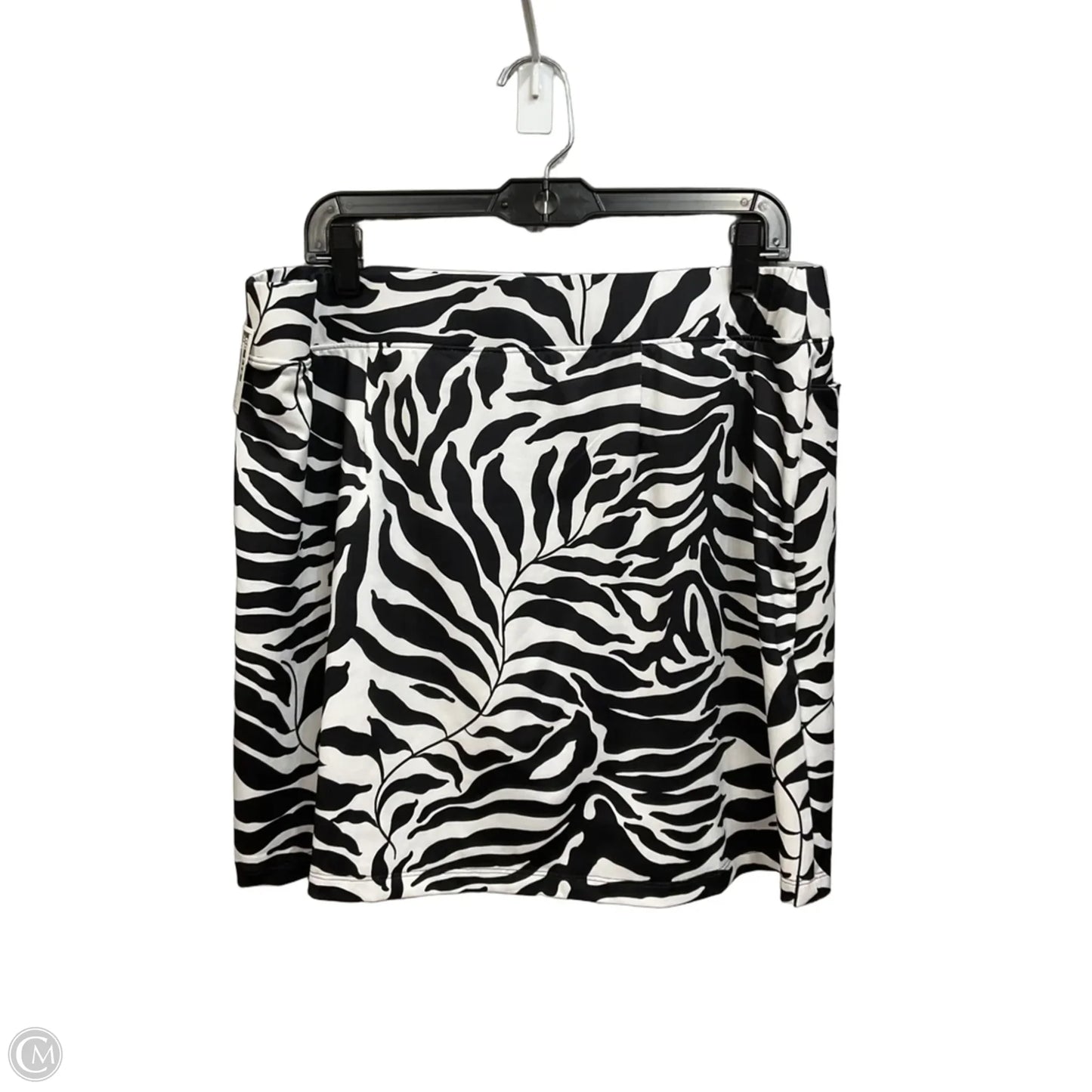 Skort By Chicos In Black & White, Size: 12