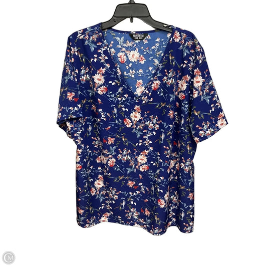 Top Short Sleeve By Bloomchic In Floral Print, Size: 2x