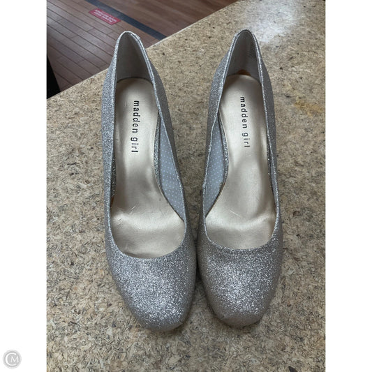 Shoes Heels Stiletto By Madden Girl In Gold, Size: 9.5