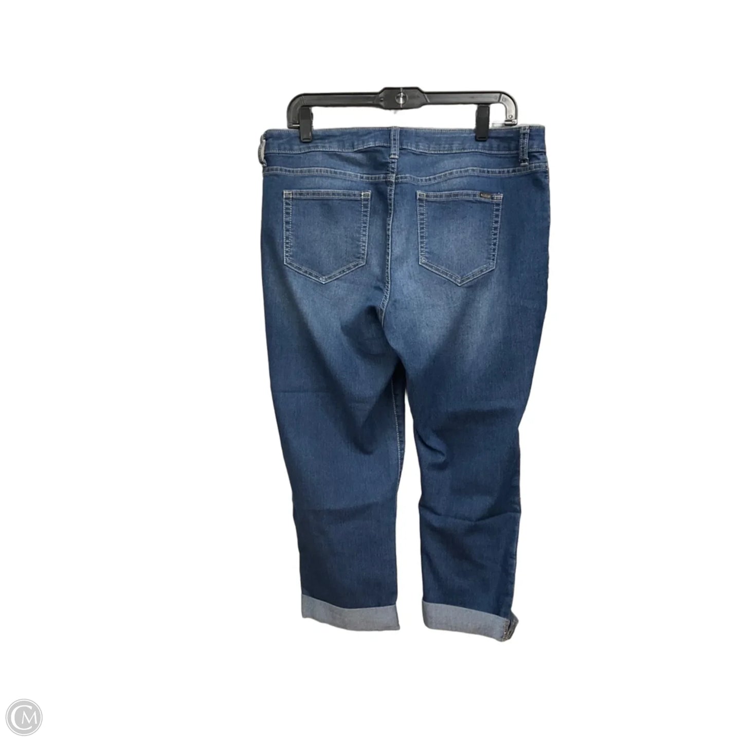 Capris By Jennifer Lopez In Blue Denim, Size: 12