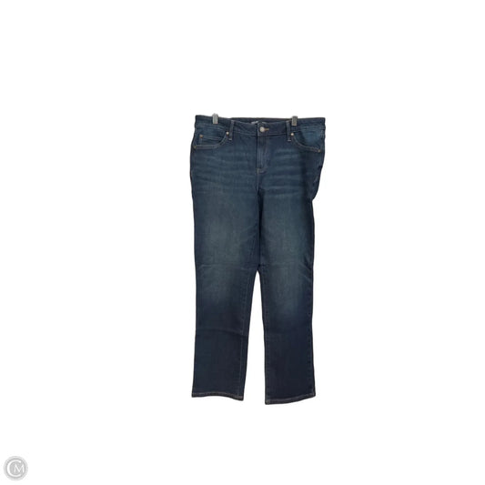 Jeans Skinny By Simply Vera In Blue Denim, Size: 12