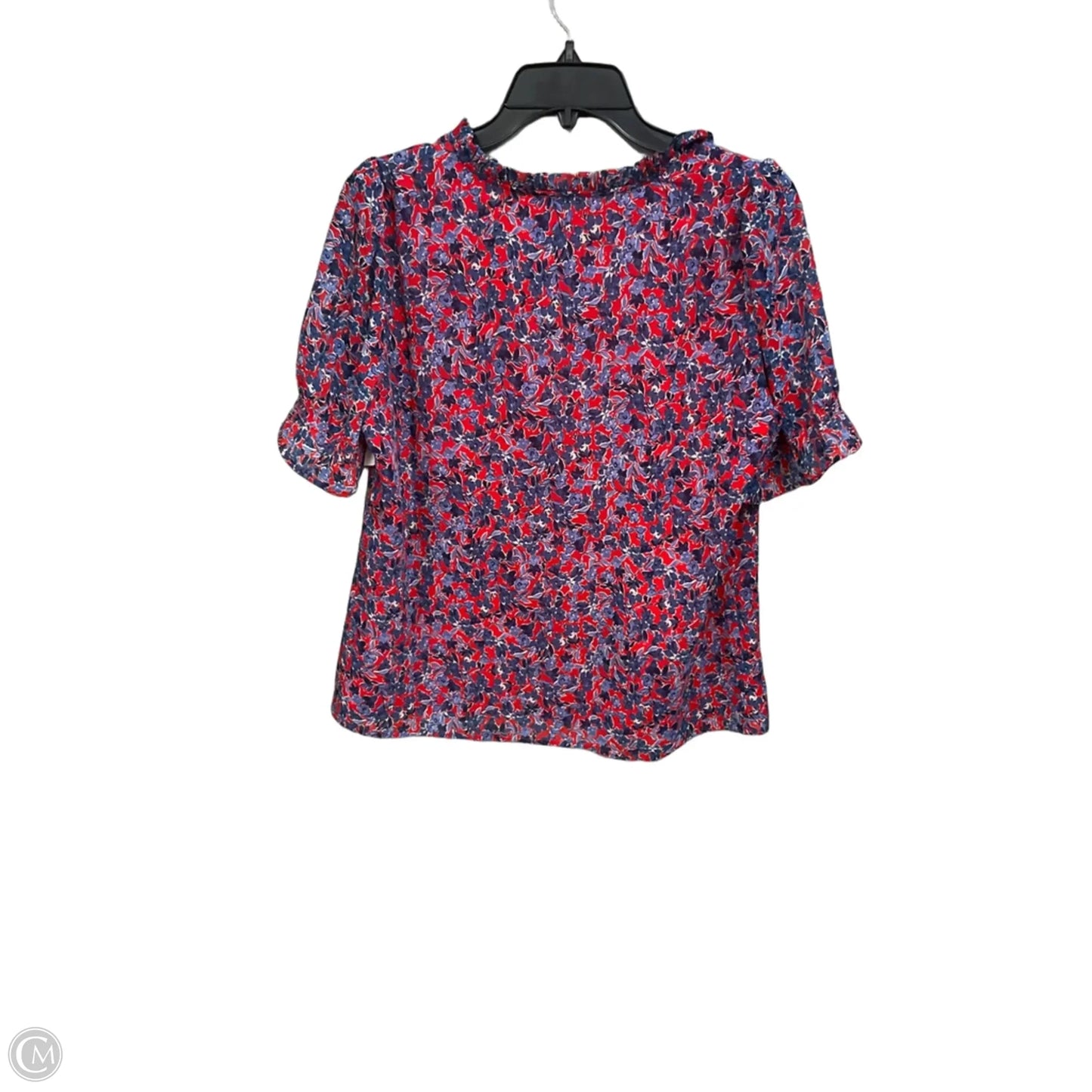 Top Short Sleeve By J. Crew In Floral Print, Size: M