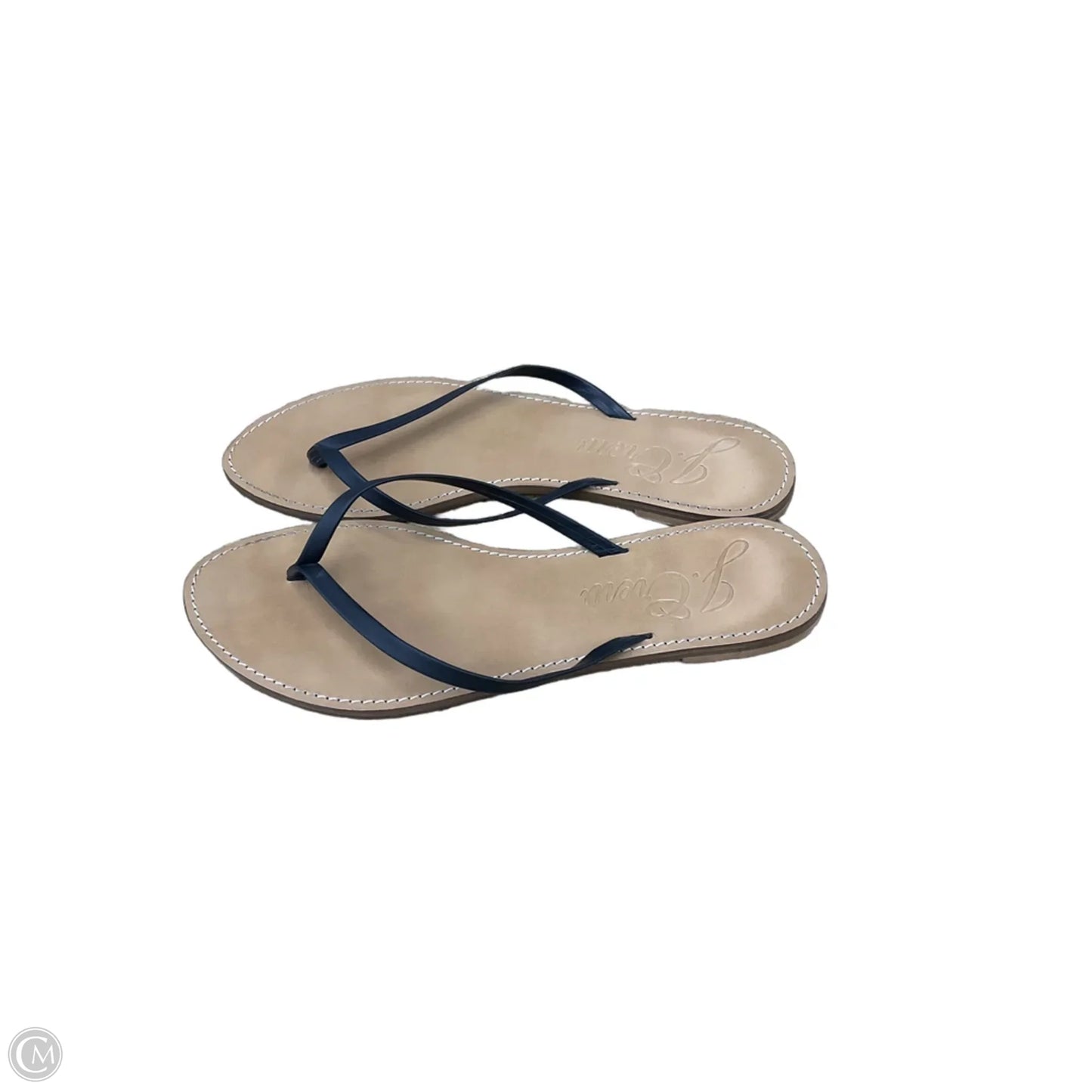 Sandals Flip Flops By J. Crew In Tan, Size: 9.5