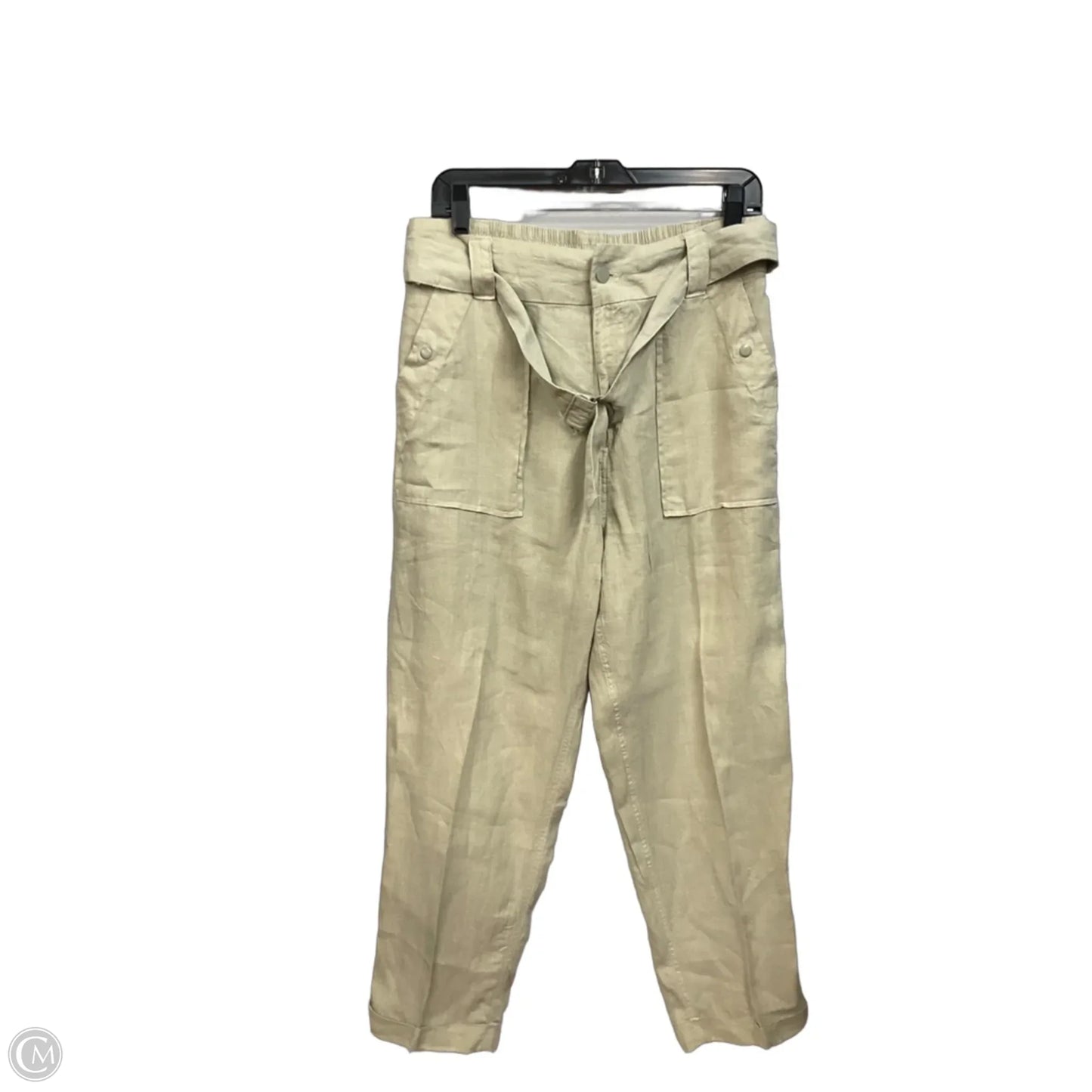 Pants Linen By Tahari In Green, Size: 12