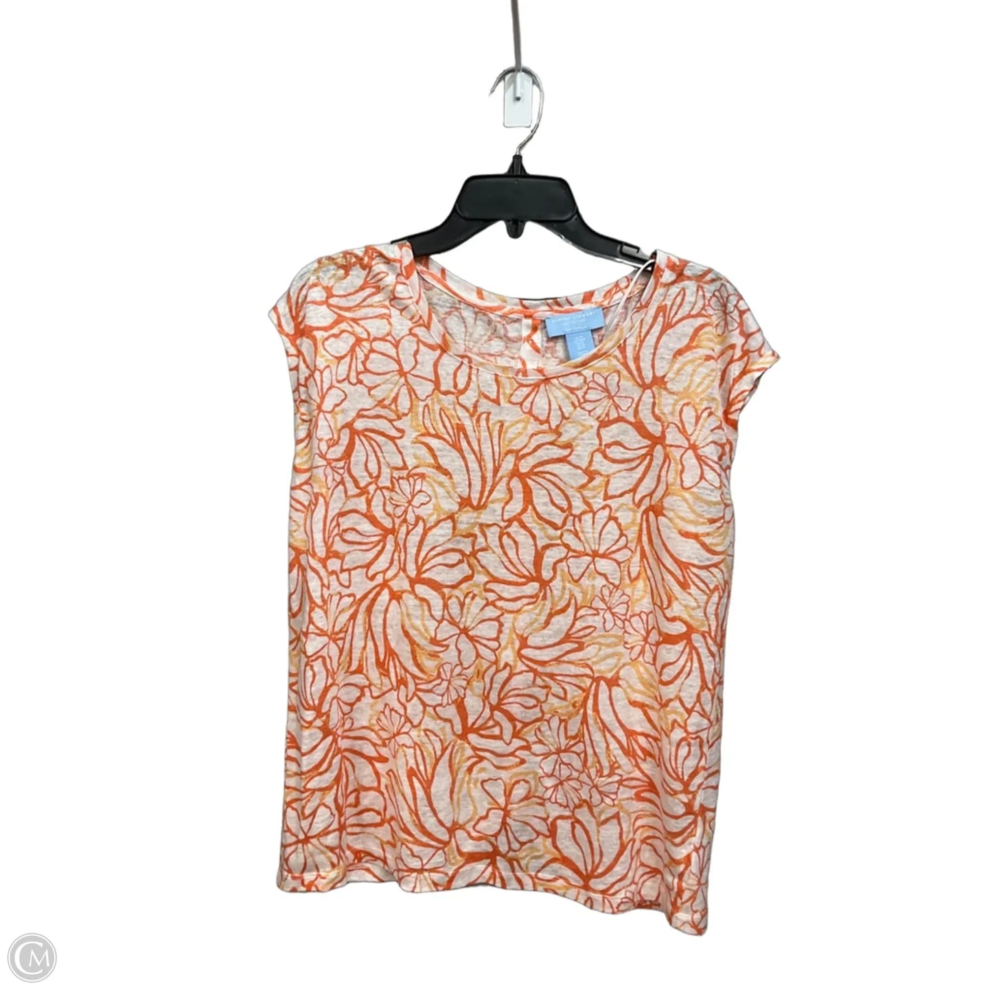 Top Short Sleeve By Clothes Mentor In Floral Print, Size: M